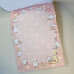 Sumikko Gurashi Memo Pad Sticker Page Kawaii Stationery Collectible Gifts Used