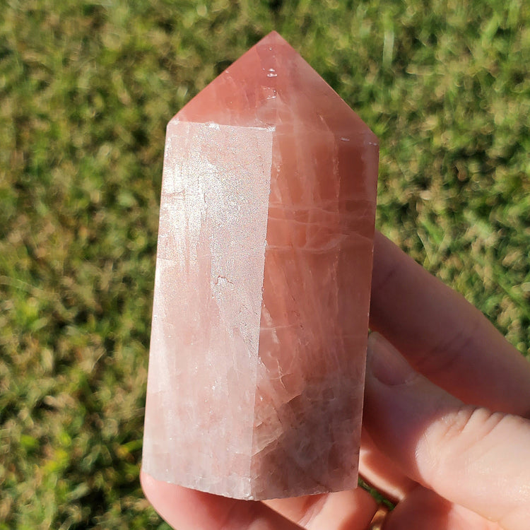 Pink Calcite Tower Generator Crystals Collectible Rocks