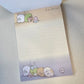 Sumikko Gurashi Memo Pad Sticker Sheet  Kawaii Stationery Collectible Gifts Used