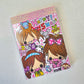 Happy Shake Kawaii Girls Mini Memo Pad Stationery Collectible Gifts