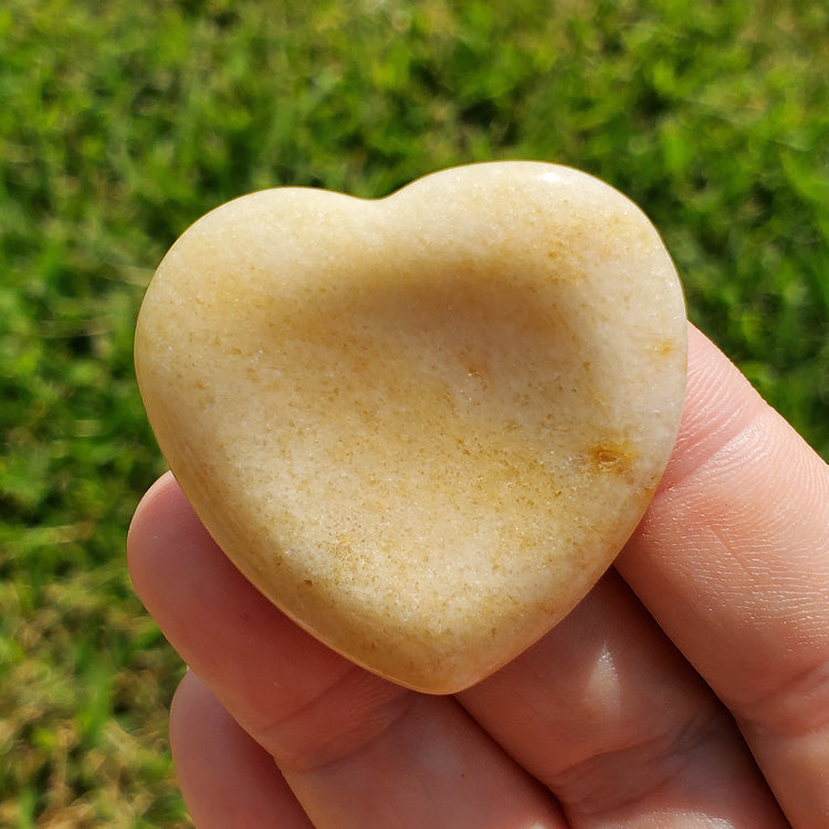 Yellow Aventurine Worry Pocket Stone Crystals Mineral Stones Rocks Gifts