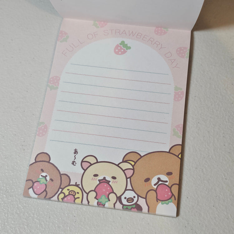 San-x Rilakkuma Korilakkuma Large Memo Pad Kawaii Japan