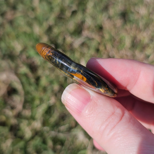 Tiger's Eye Worry Pocket Stone BONUS Info Card Gifts