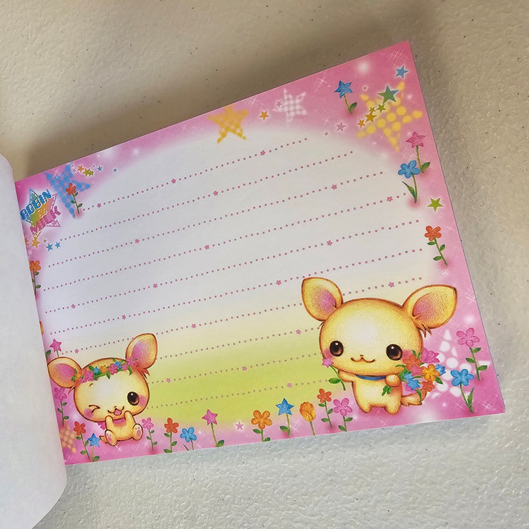 Robin & Milk Large Memo Pad Kawaii Stationery Notepad Collectible