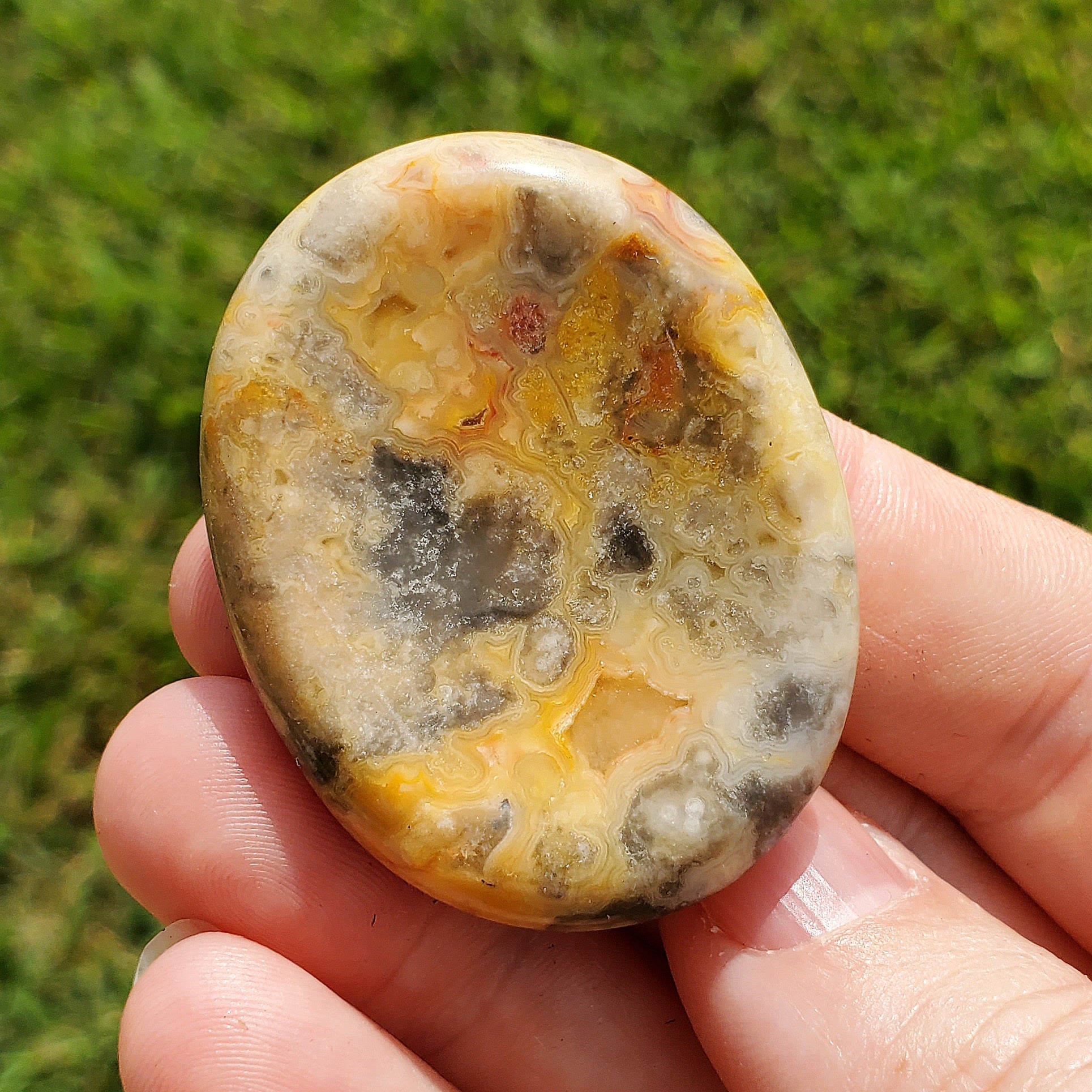 Crazy Lace Agate Worry Pocket Stone Crystals Mineral Stones