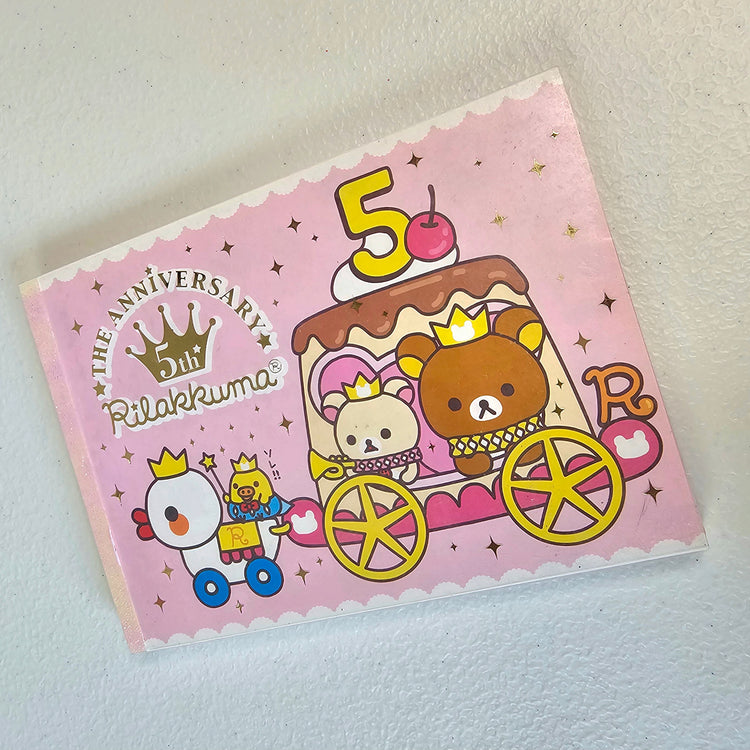 Rilakkuma Large Memo Pad Sticker Page Kawaii Stationery Notepad Collectible Used