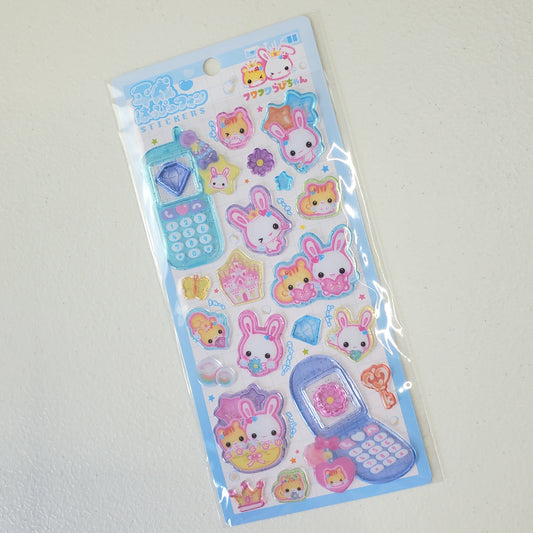 Kawaii Cute Rabbit Stickers Sticker Sheet Japan Collectible Cute Gifts