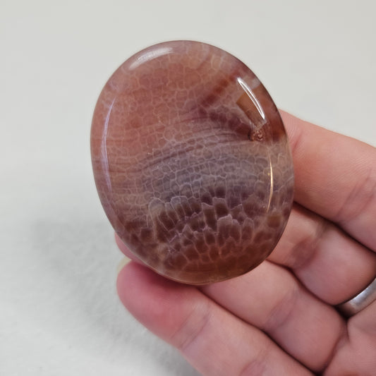 Fire Agate Worry Pocket Stone Crystals Stones BONUS INFO CARD Gifts