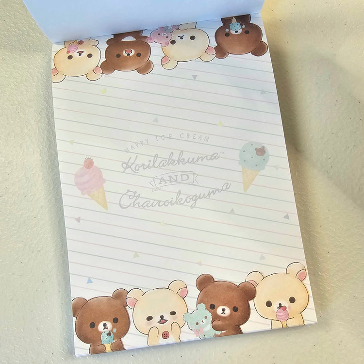 San-x Rilakkuma Large Memo Pad Kawaii Japan