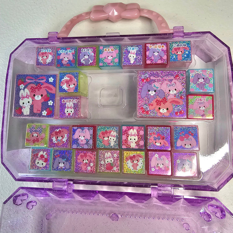 Sugarbunnies Kawaii Stamp set stampers Japan Retro Collectible Gifts Planner Used Deadstock