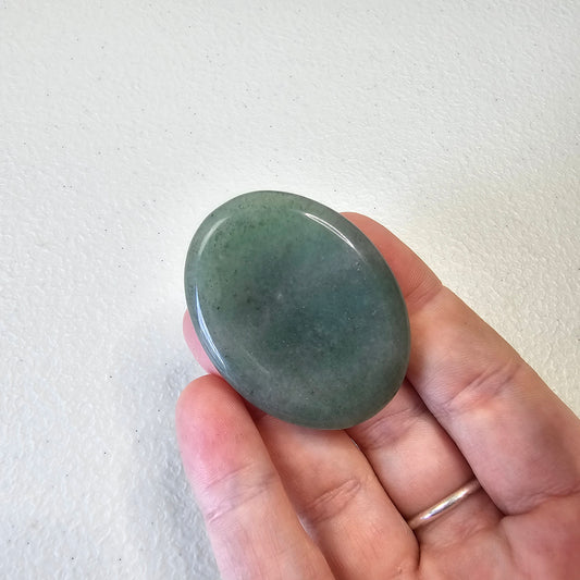 Green Aventurine Worry Stone Beautiful Crystals Mineral BONUS Info Card Gifts