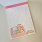 Sumikko Gurashi Memo Pad Kawaii Sticker Page Stationery Collectible Gifts Used
