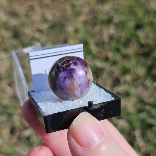 Charoite Crystals Minerals Thumbnails Natural Specimen Collectible