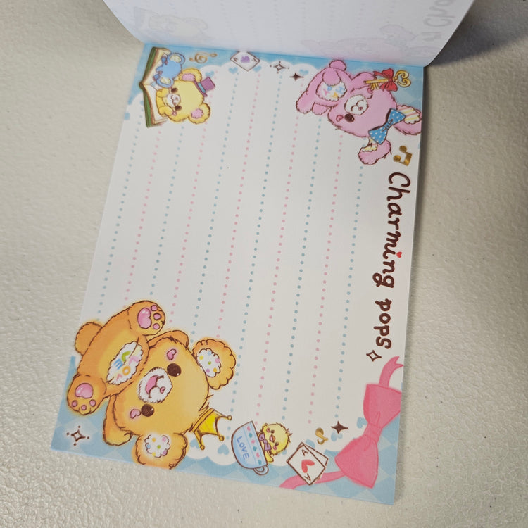 Charming Pops Large Memo Pad Sticker Page Kawaii Stationery Notepad