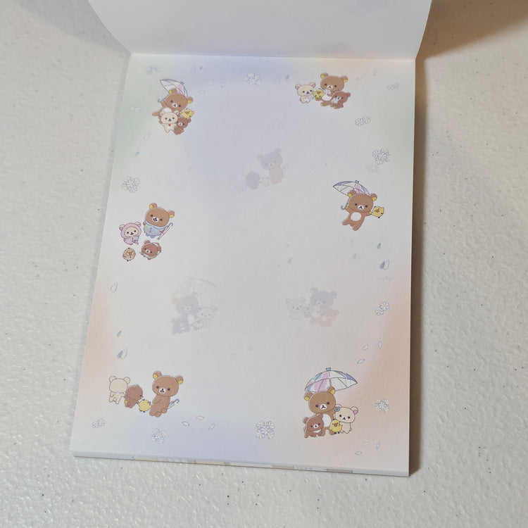 San-x Rilakkuma Korilakkuma Large Memo Pad Kawaii Japan