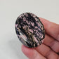 Rhodonite Handcrafted Thumb Pocket Worry Stone Anxiety Relief BONUS Info Card