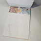 Honey Bee Large Memo Pad Post Card Kawaii Stationery Notepad Used