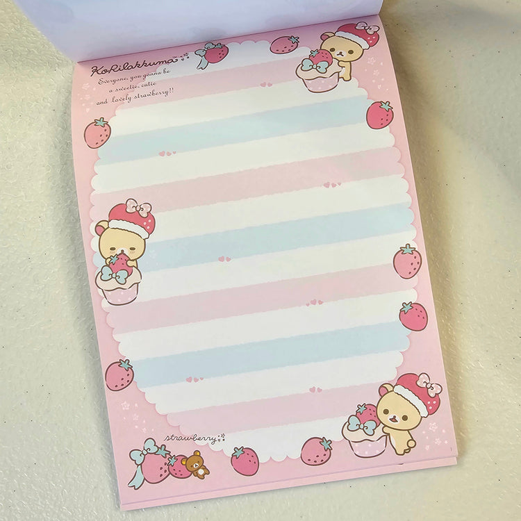San-x Rilakkuma Korilakkuma Large Memo Pad Kawaii Japan