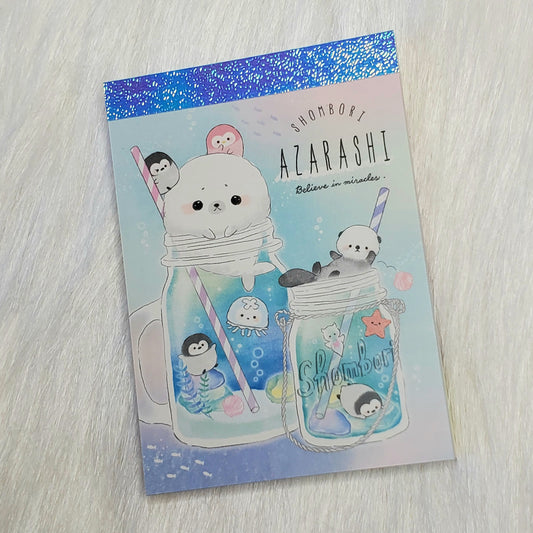 Shombori Azarashi Mini Memo Pad Stationery Collectible Gifts