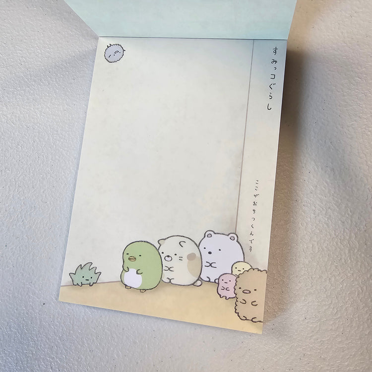 Sumikko Gurashi Memo Pad Sticker Page Kawaii Stationery Collectible Gifts Used