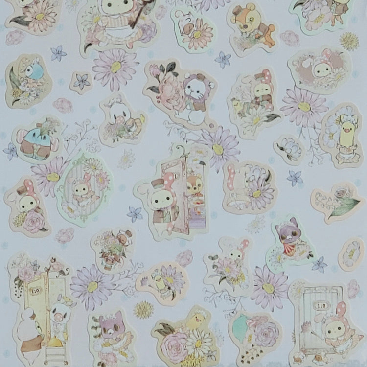 San-x Sentimental Circus Hotel Sticker Sheet stickers Japan Collectible Stationery Gifts Planners