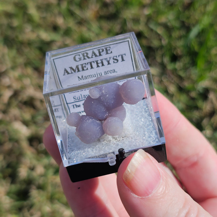 Grape Agate Crystals Minerals Thumbnaill Specimen Collectible