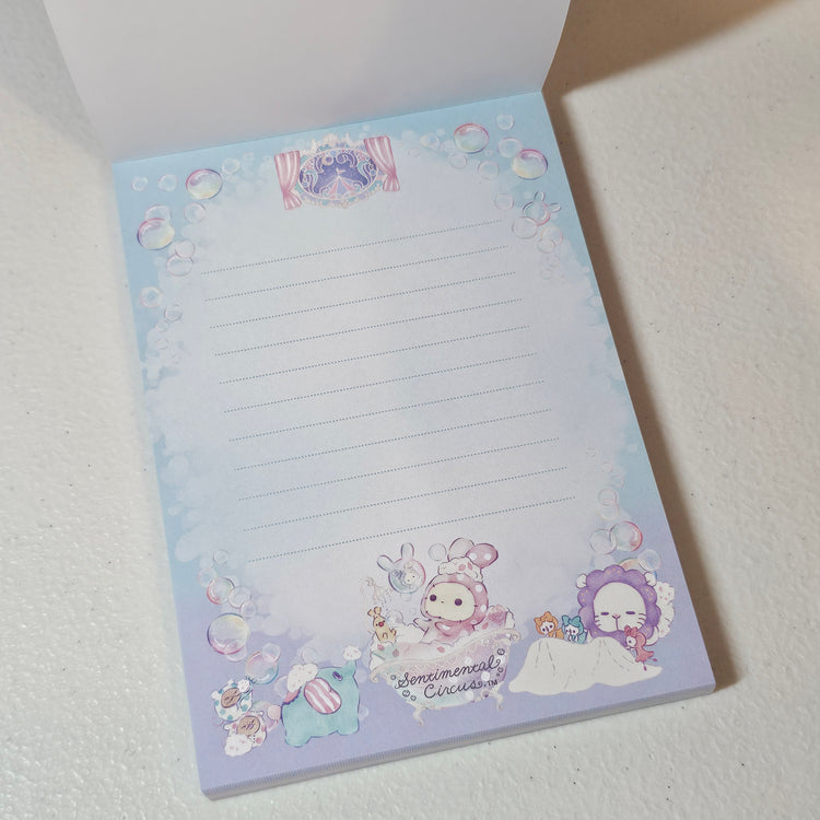 San-x Sentimental Circus Large Memo Pad Kawaii Stationery Notepad Collectible Gifts