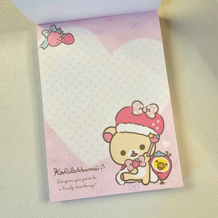 San-x Rilakkuma Korilakkuma Large Memo Pad Kawaii Japan