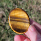 Tiger's Eye Worry Pocket Stone BONUS Info Card Gifts
