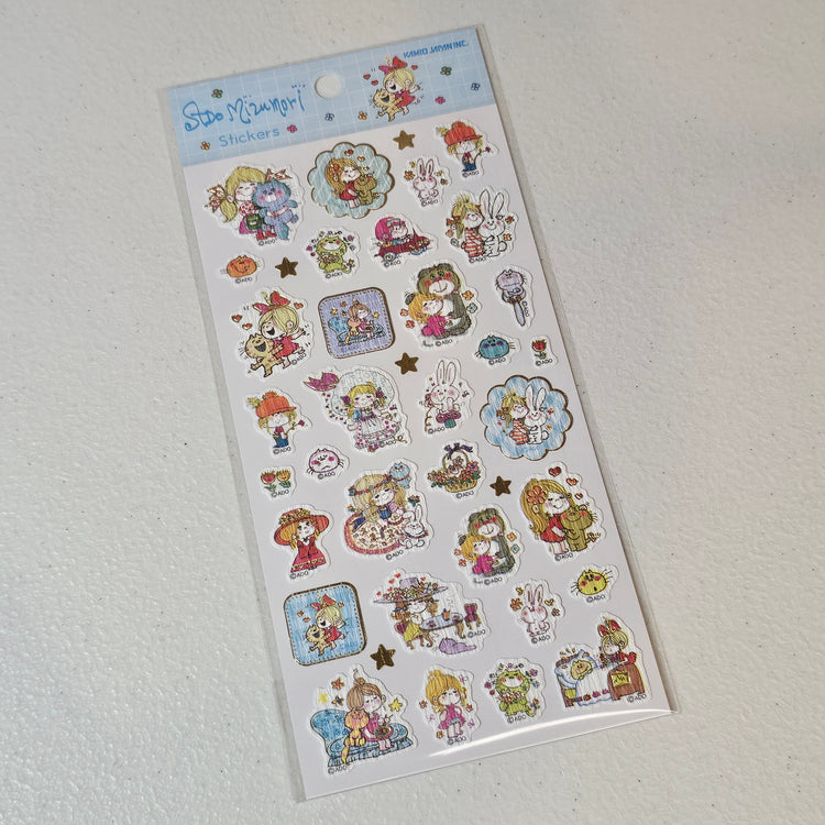 Ado Mizumori Kawaii Seals Stickers Sticker Sheet Collectible Gifts