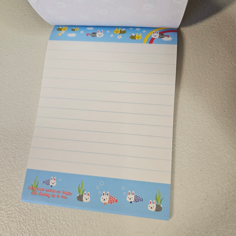 Usacolle Large Memo Pad Sticker Page Kawaii Stationery Notepad Collectible Gifts