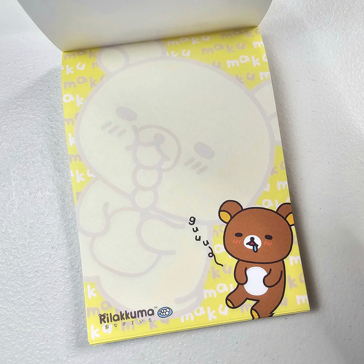 San-x Rilakkuma Large Memo Pad Kawaii Japan