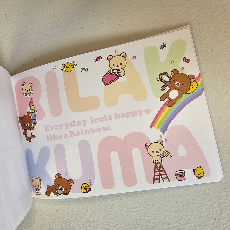 Rilakkuma Large Memo Pad Sticker Page Kawaii Stationery Notepad Collectible