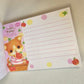 Pocket Puppies Large Memo Pad Sticker Page Kawaii Stationery Notepad Collectible Used