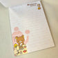 Rilakkuma Large Memo Pad Sticker Page Kawaii Stationery Notepad Collectible Used