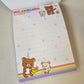 Rilakkuma Large Memo Pad Sticker Page Kawaii Stationery Notepad Collectible