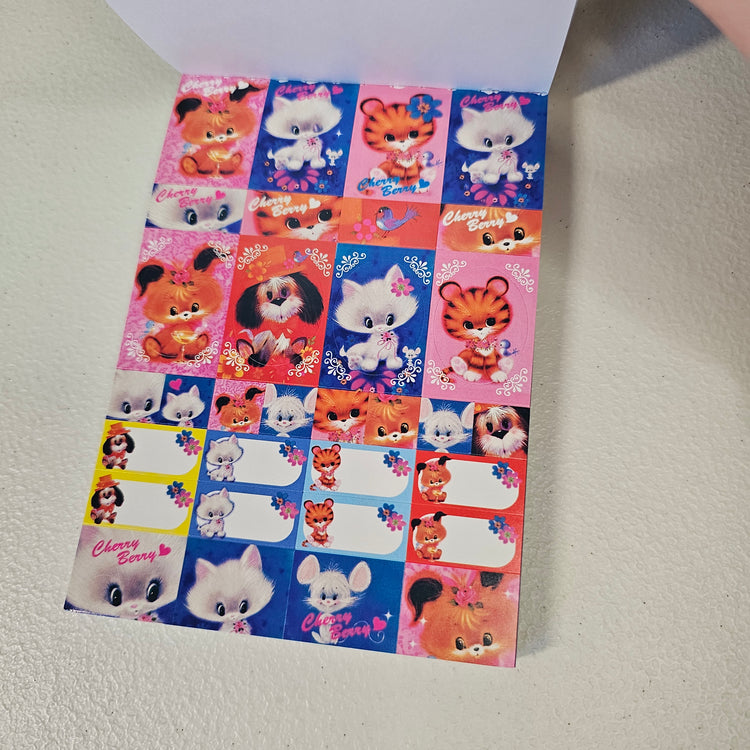 Cherry Berry Large Memo Pad Sticker Page Kawaii Stationery Notepad