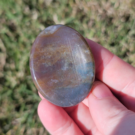 Ocean Jasper Worry Pocket Stone Crystals Mineral Stones BONUS INFO CARD Gifts