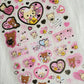 Retro San-x Rilakkuma Stickers Sticker Sheet Kawaii Japan Collectible Gifts