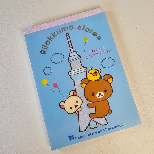 Rilakumma Memo Pad Kawaii Sticker Page Stationery Collectible Gifts