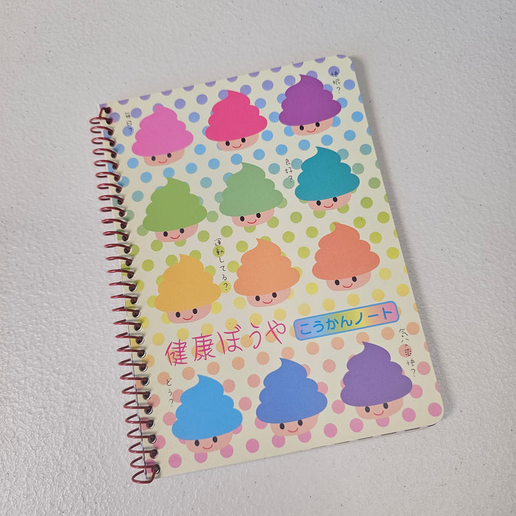 Mushroom Spiral Memo Pad Kawaii Stationery Notepad Collectible Gifts Used