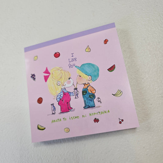 Ado Mizumori Memo Pad Kawaii Stationery Collectible Gifts