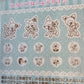 Hummingmint Kawaii Stamp set stampers Japan Retro Collectible Gifts Planner Used Deadstock