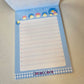 Sweet Face Large Memo Pad Kawaii Stationery Notepad Collectible