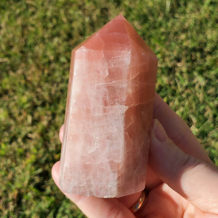 Pink Calcite Tower Generator Crystals Collectible Rocks