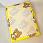 Rilakkuma Large Memo Pad Sticker Page Kawaii Stationery Notepad Collectible Used