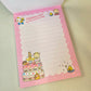 Rilakkuma Large Memo Pad Sticker Page Kawaii Stationery Notepad Collectible Used