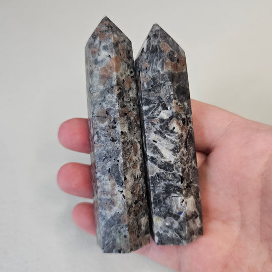 Yooperlite Tower Point (2) Crystals Minerals Stones UV