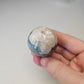 Green Flower Agate Sphere High Quality Collectible