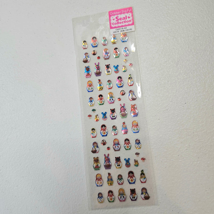 Vintage Kawaii Stickers Sticker Sheet Japan Collectible Cute Gifts